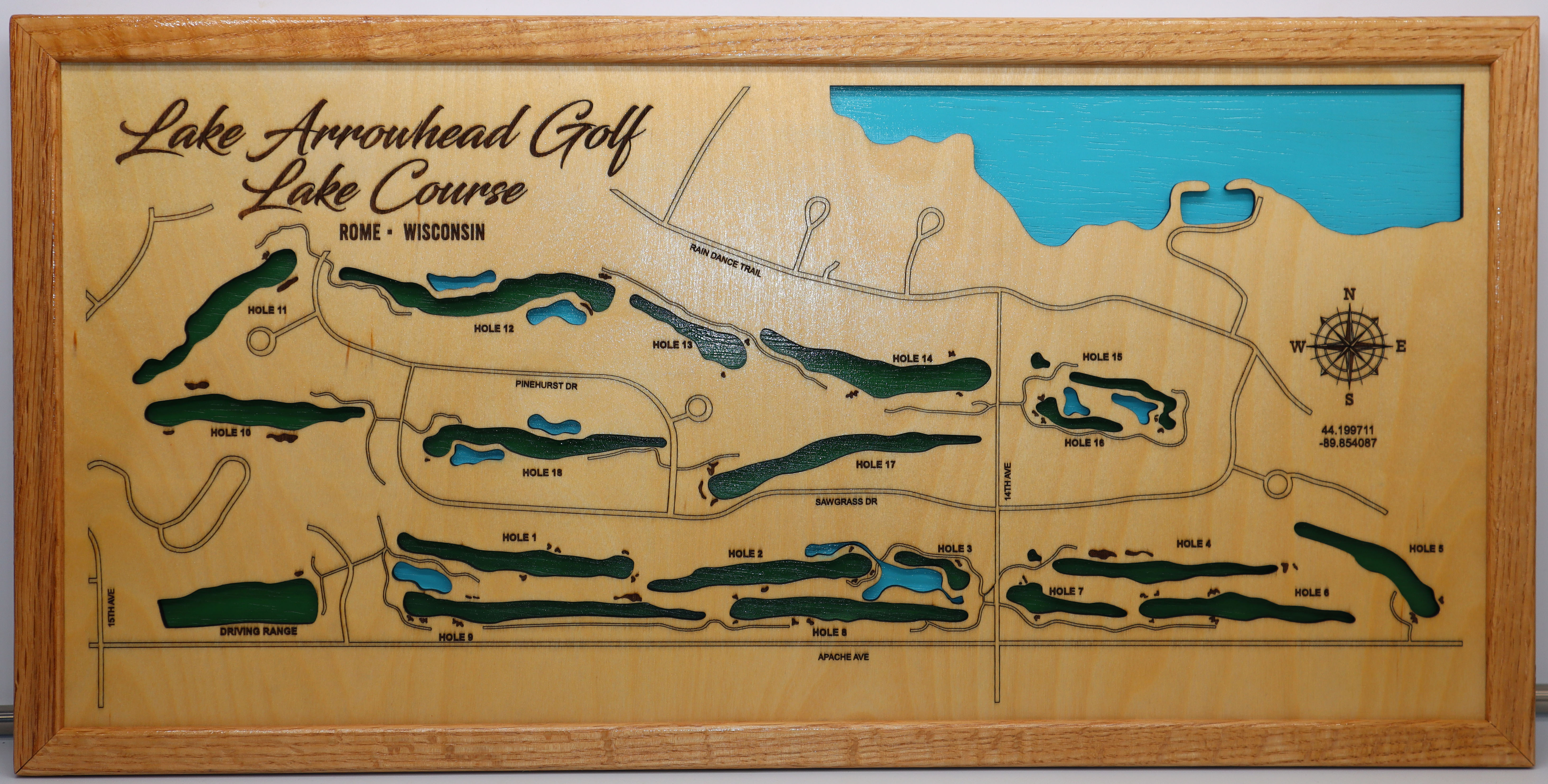 Lake Arrowhead Lakes Golf Course map