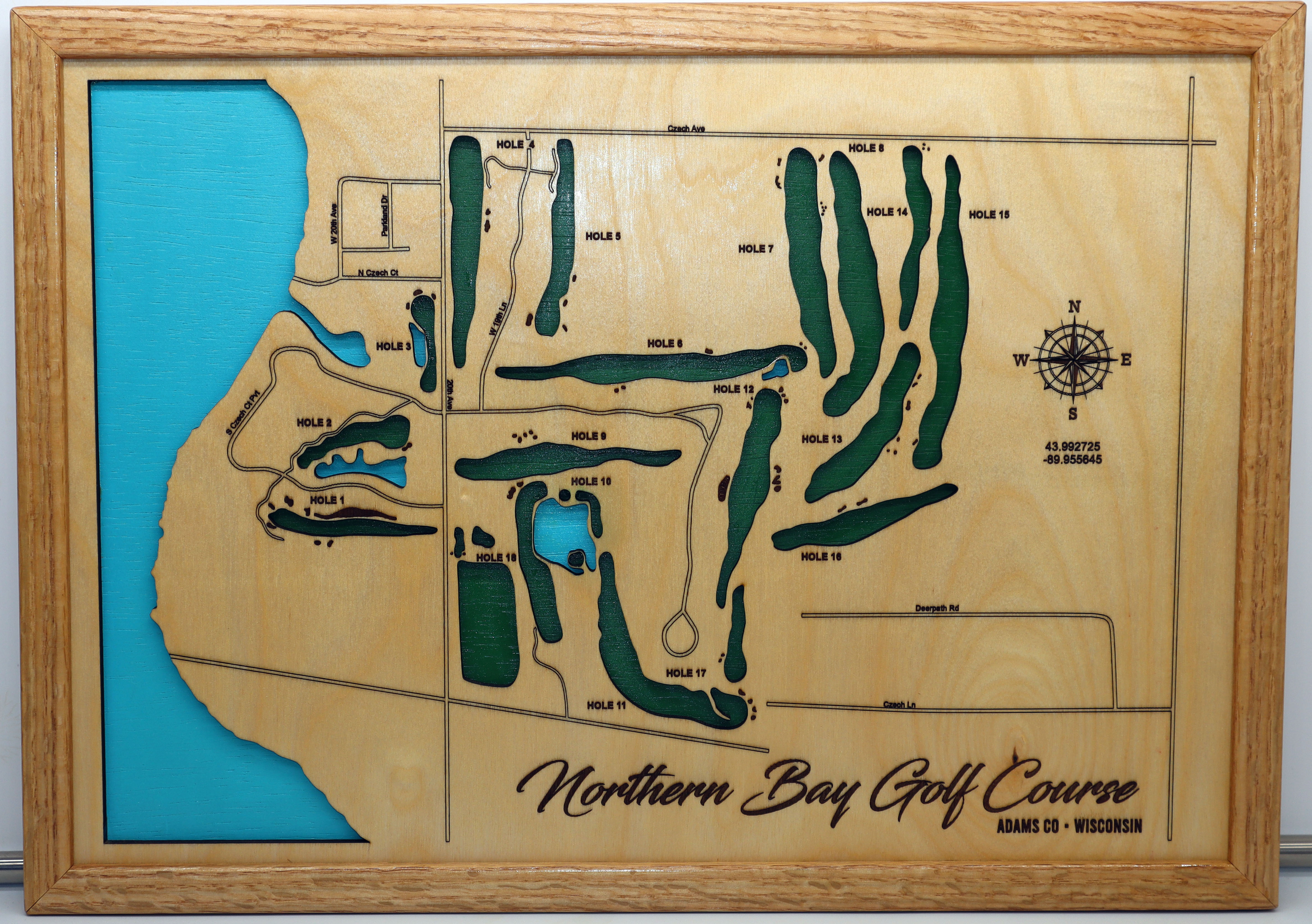 Northern Bay Golf Course map